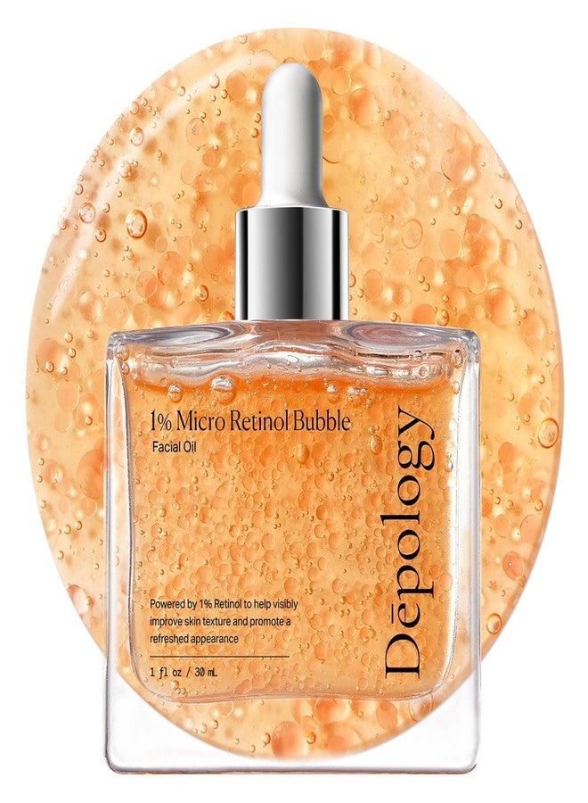 ديبولوجية زيت الوجه بالريتينول بتركيز 1% لشد البشرة وتنعيمها ومنحها إشراقة - سيروم ريتينول للوجه، زيت سكوالين خفيف الوزن للوجه، يُعالج الخطوط الدقيقة ويُحسّن ملمس البشرة ويُحارب علامات الشيخوخة، لطيف على جميع أنواع البشرة، 30 مل - Image 1